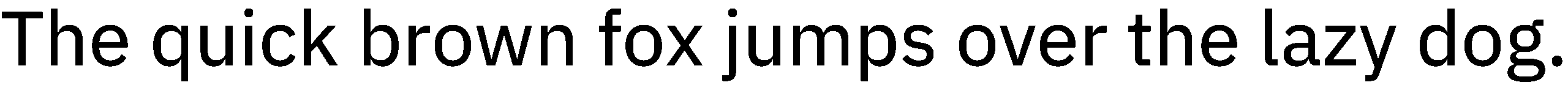 "The quick brown fox jumps over the lazy dog." in the secondary brand font